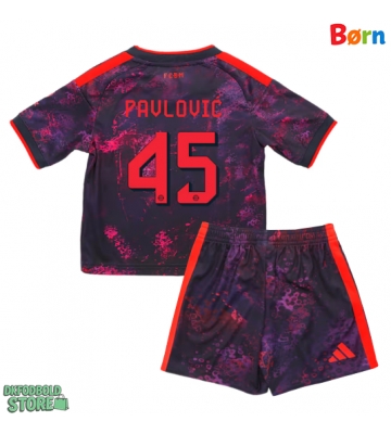 Bayern Munich Aleksandar Pavlovic #45 Replika Babytøj Tredje sæt Børn 2026-27 Kortærmet (+ Korte bukser)